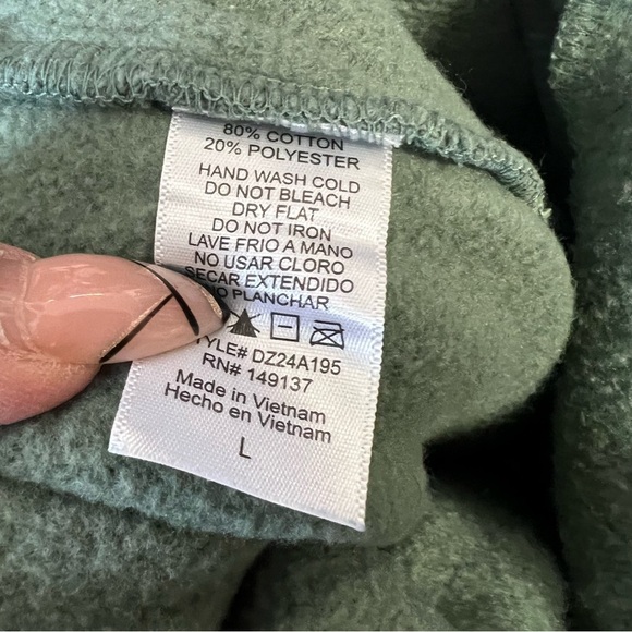 Double Zero Boutique Green Cargo Sweatpants SZ LG - Picture 5 of 5